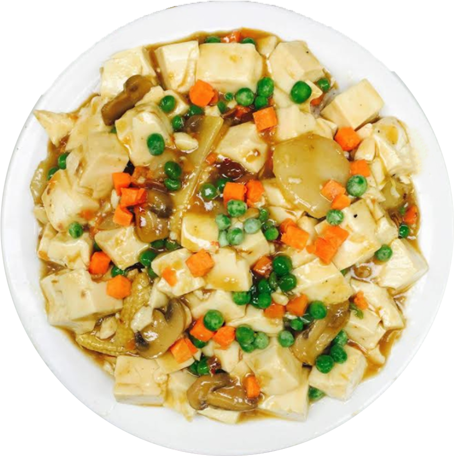 Tofu Vegetable Stir Fry Dish PNG Image