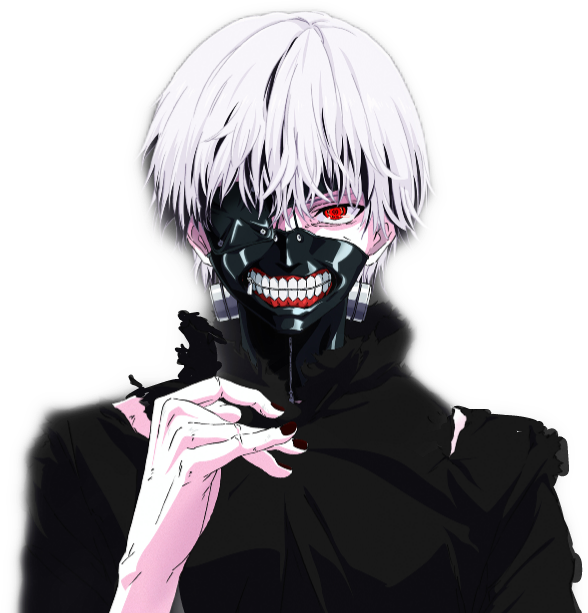 Tokyo Ghoul Character Smiling PNG Image