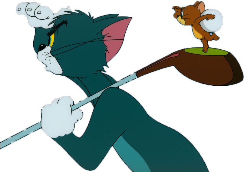 Tom Chasing Jerry Golf Club PNG Image