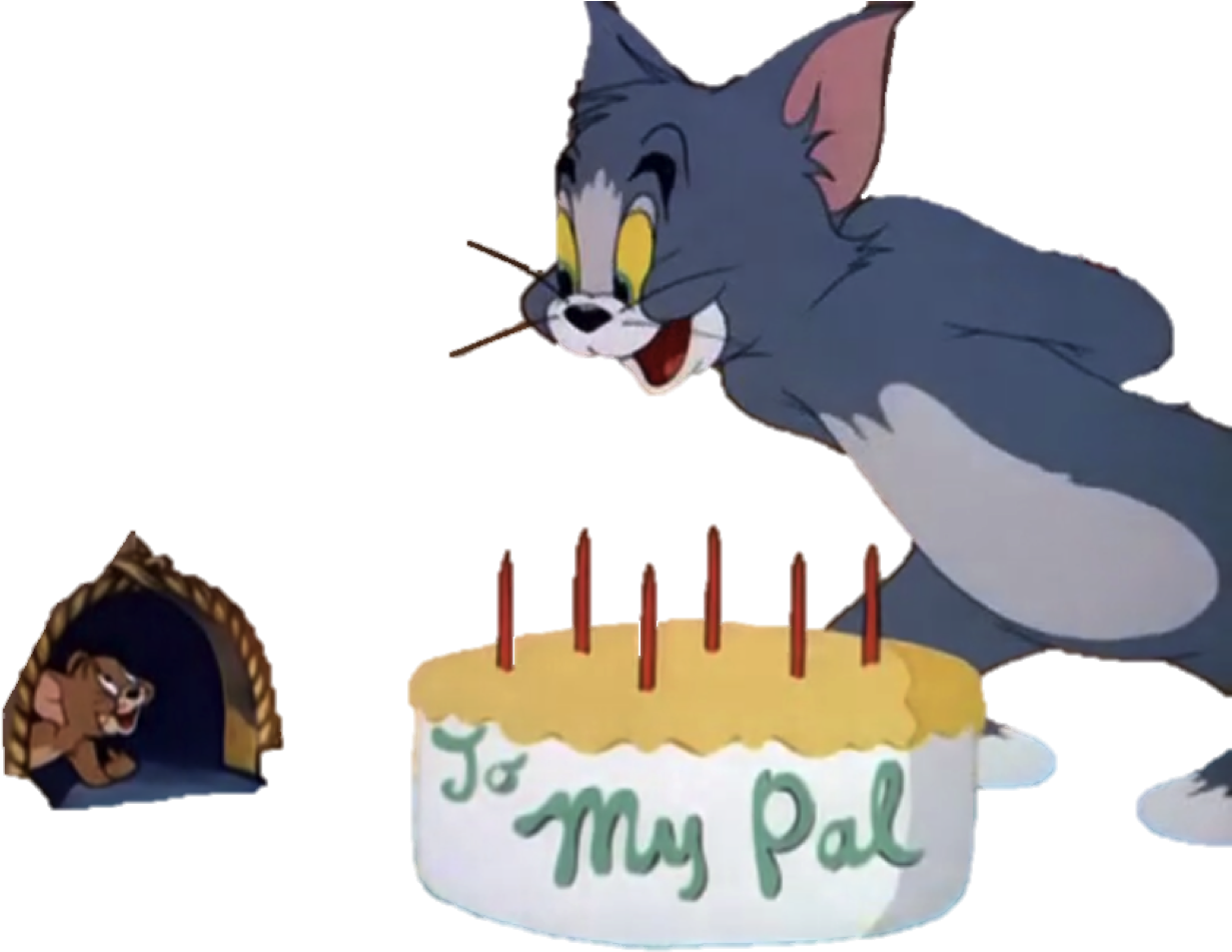 Tomand Jerry Celebration Cake PNG Image