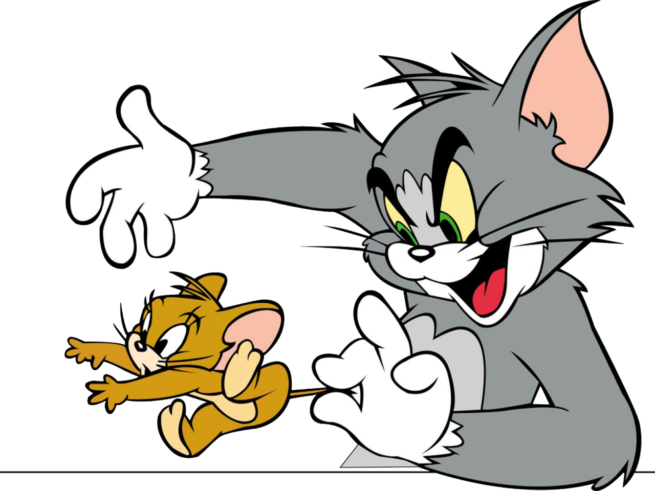 Tomand Jerry Chase Scene PNG Image