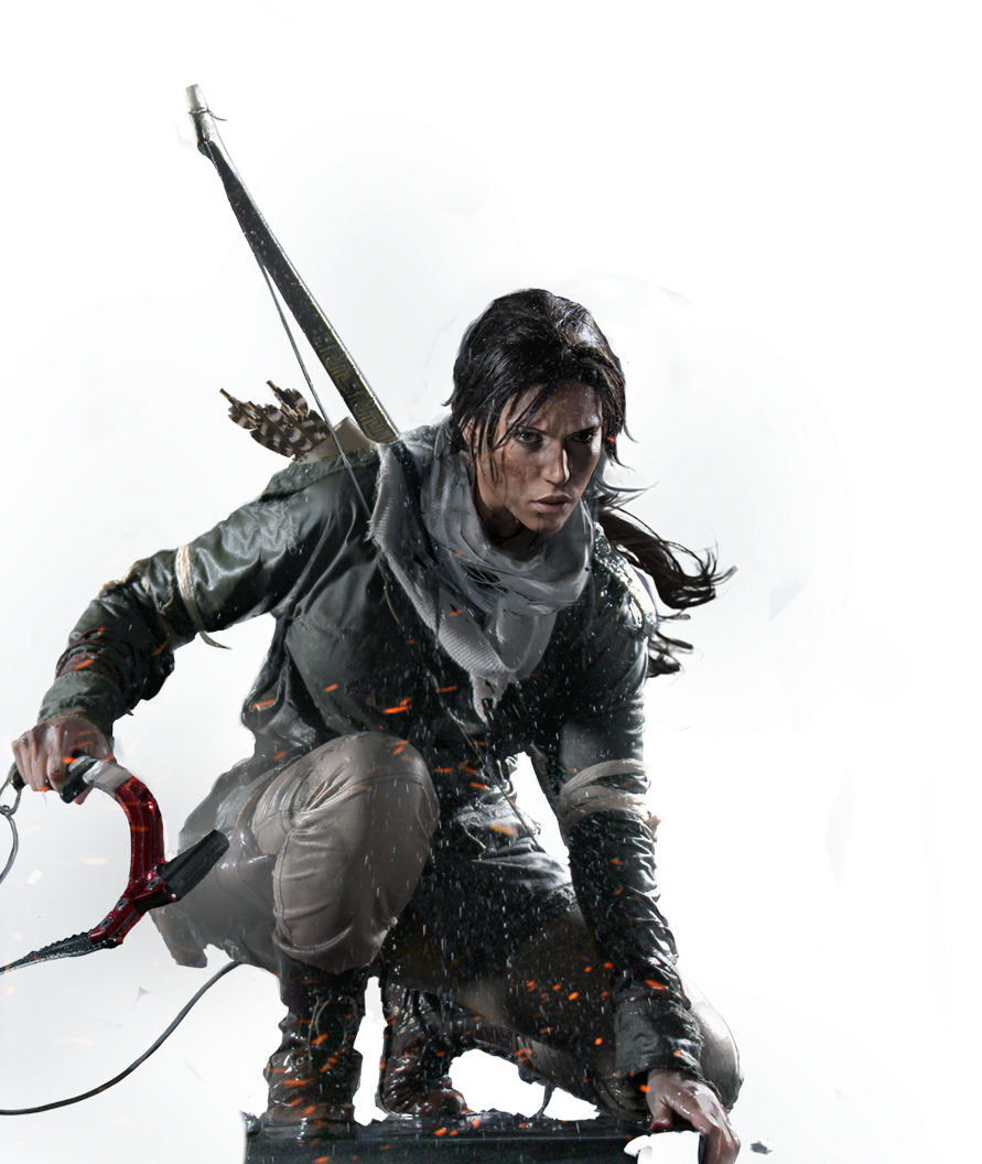 Tomb Raider Action Pose PNG Image