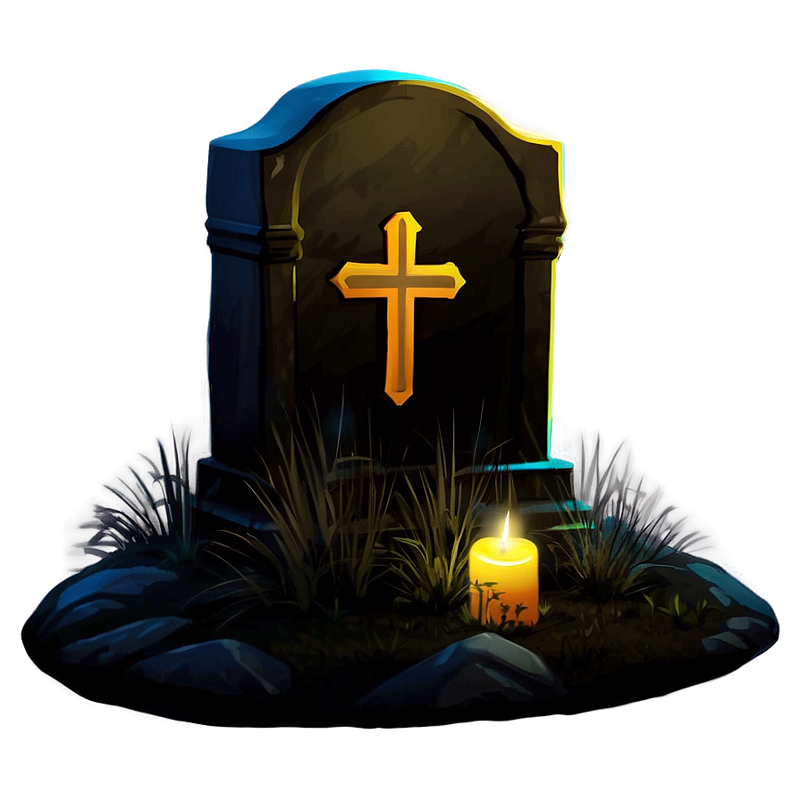 Tombstone At Night Png Cox49 PNG Image