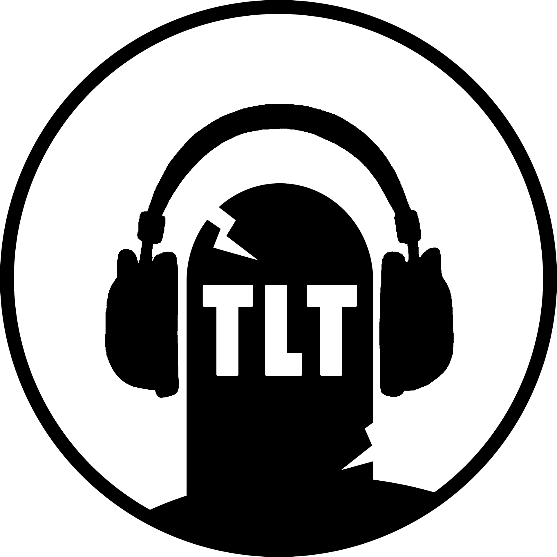 Tombstone Headphone Logo PNG Image