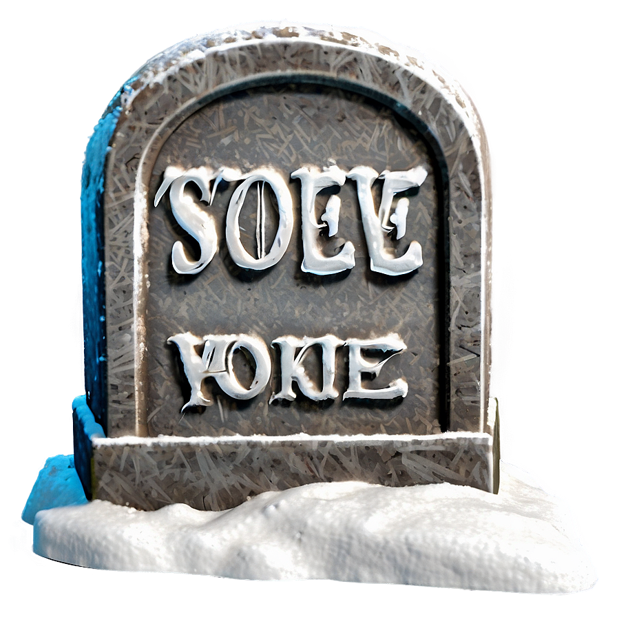 Tombstone In Snow Png Yes28 PNG Image