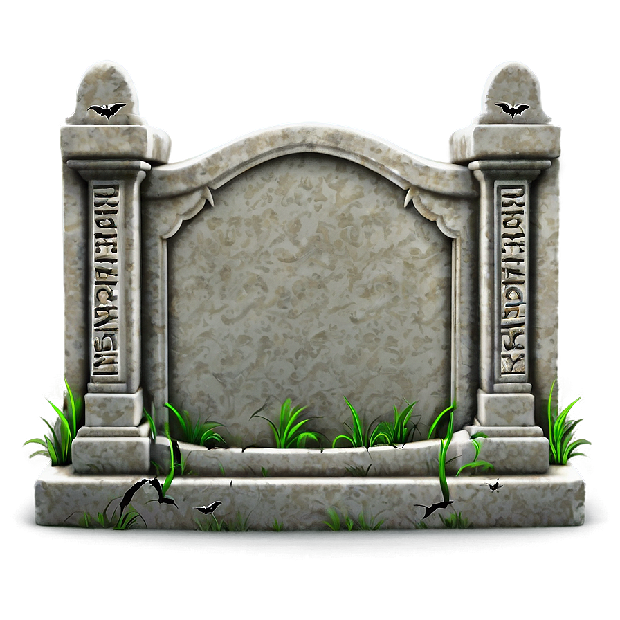 Tombstone With Bat Png Sds83 PNG Image