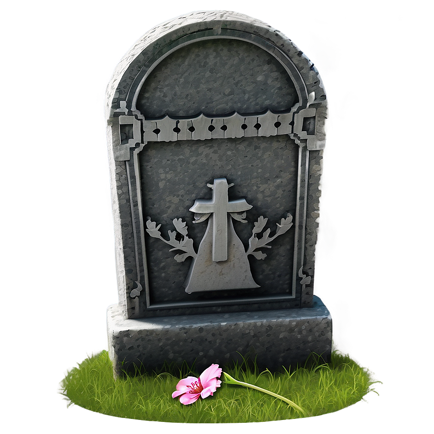 Tombstone With Candle Png Xvl40 PNG Image