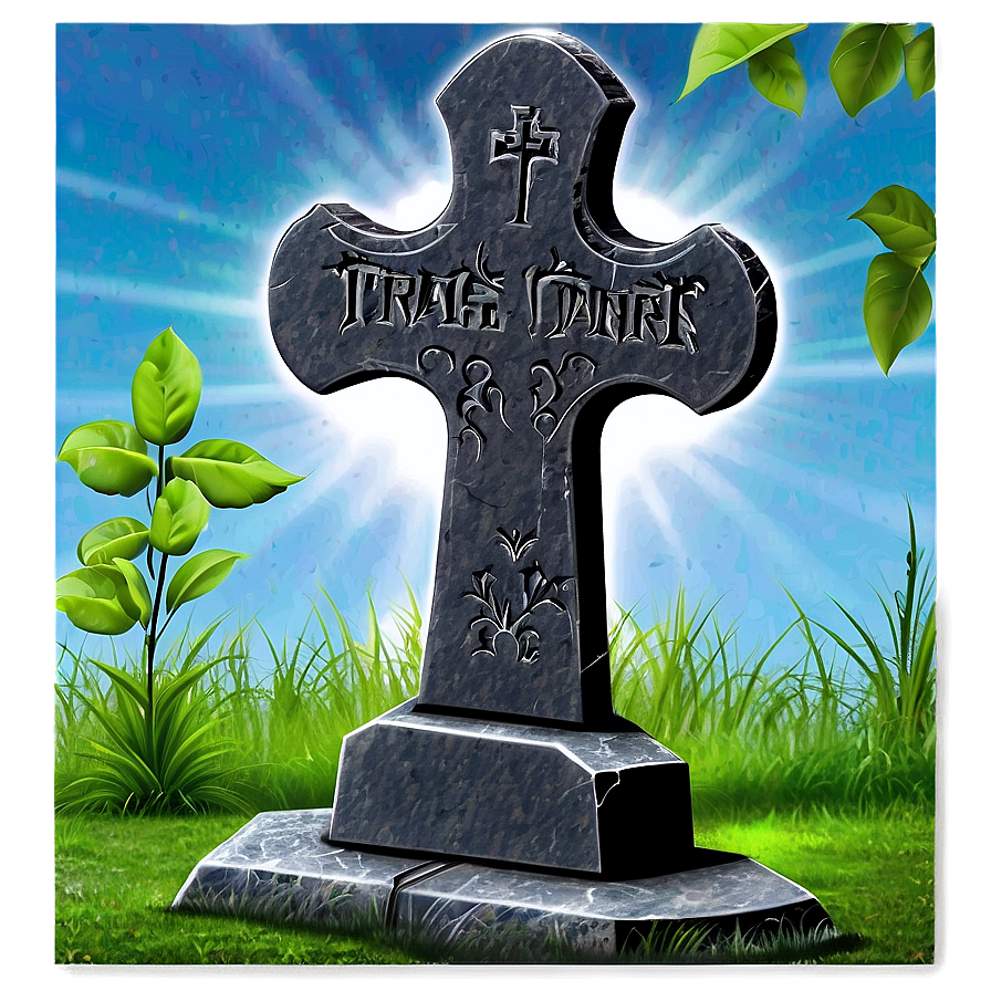 Tombstone With Cross Png 37 PNG Image