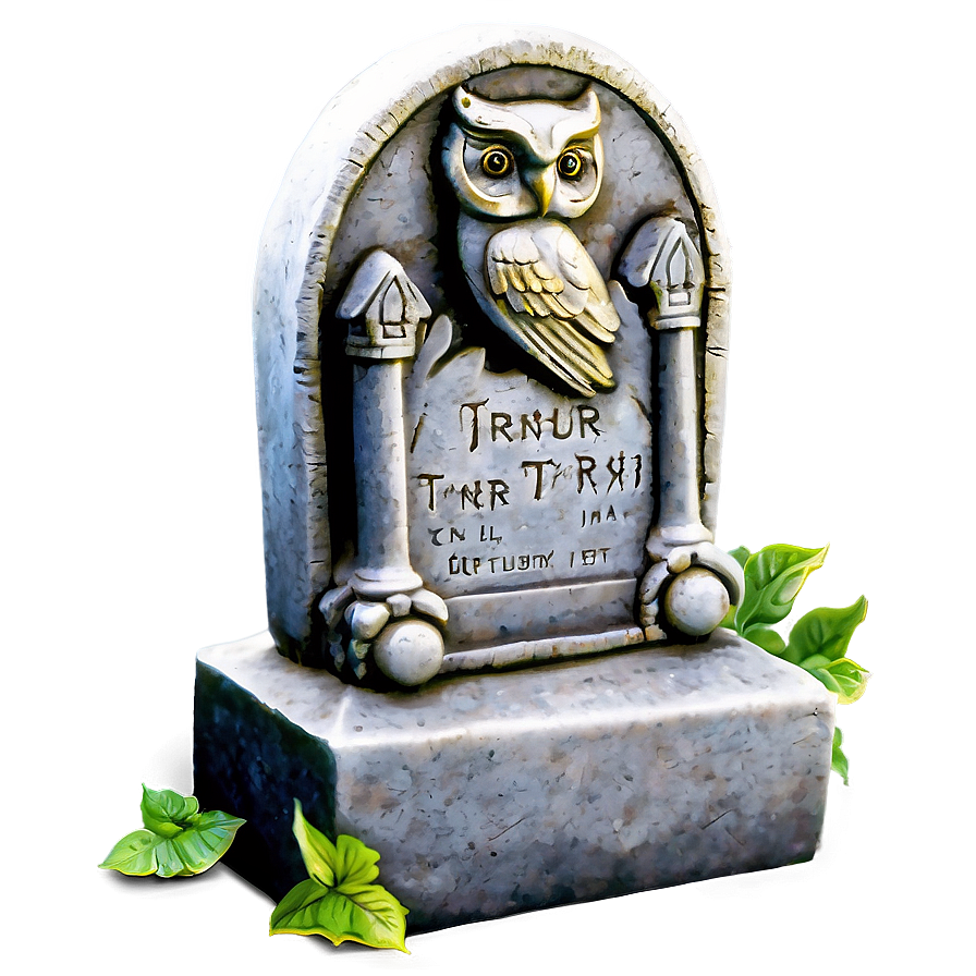 Tombstone With Owl Png Rym97 PNG Image