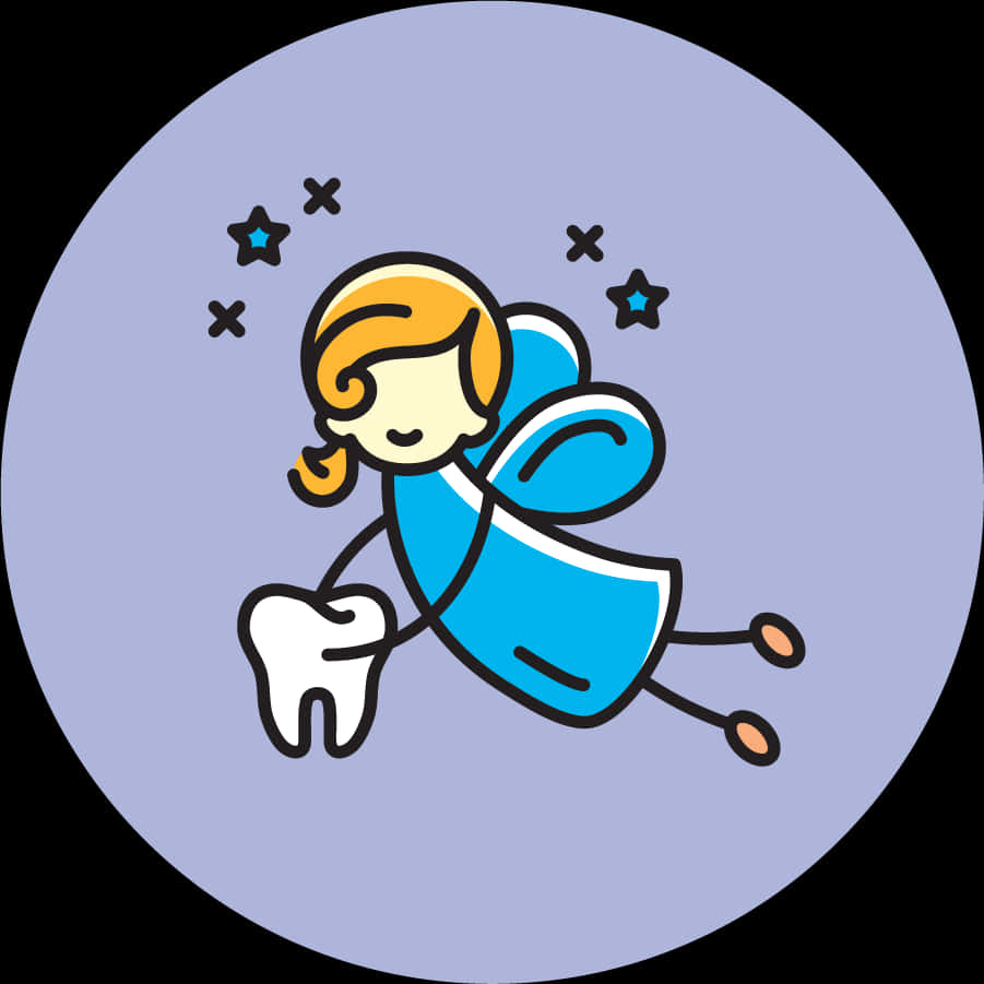 Tooth Fairy Cartoon Vector PNG Image