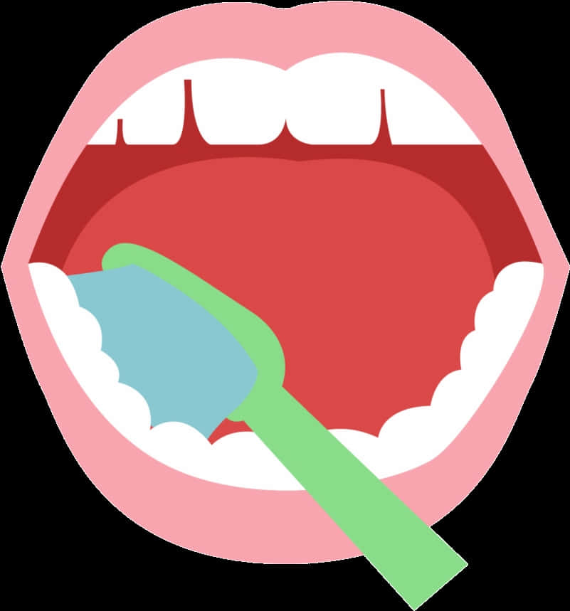 Toothbrushing Oral Care Illustration PNG Image