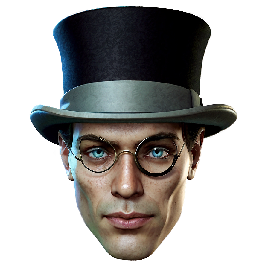 Top Hat With Monocle Png 05042024 PNG Image