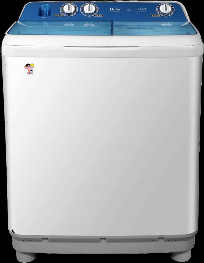 Top Loading Washing Machine Haier Model PNG Image