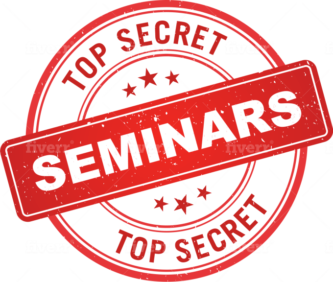 Top Secret Seminars Stamp PNG Image