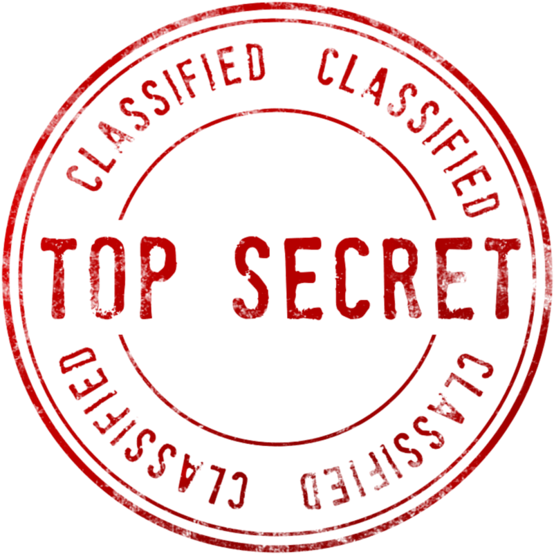 Top Secret Stamp Red Background PNG Image