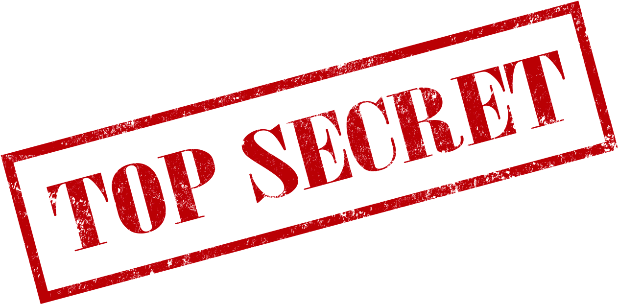 Top Secret Stamp Red Background PNG Image