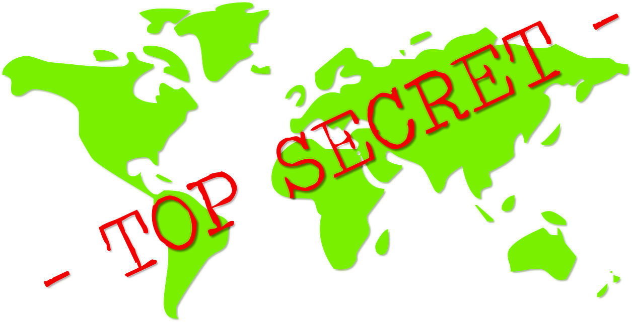 Top Secret World Map PNG Image