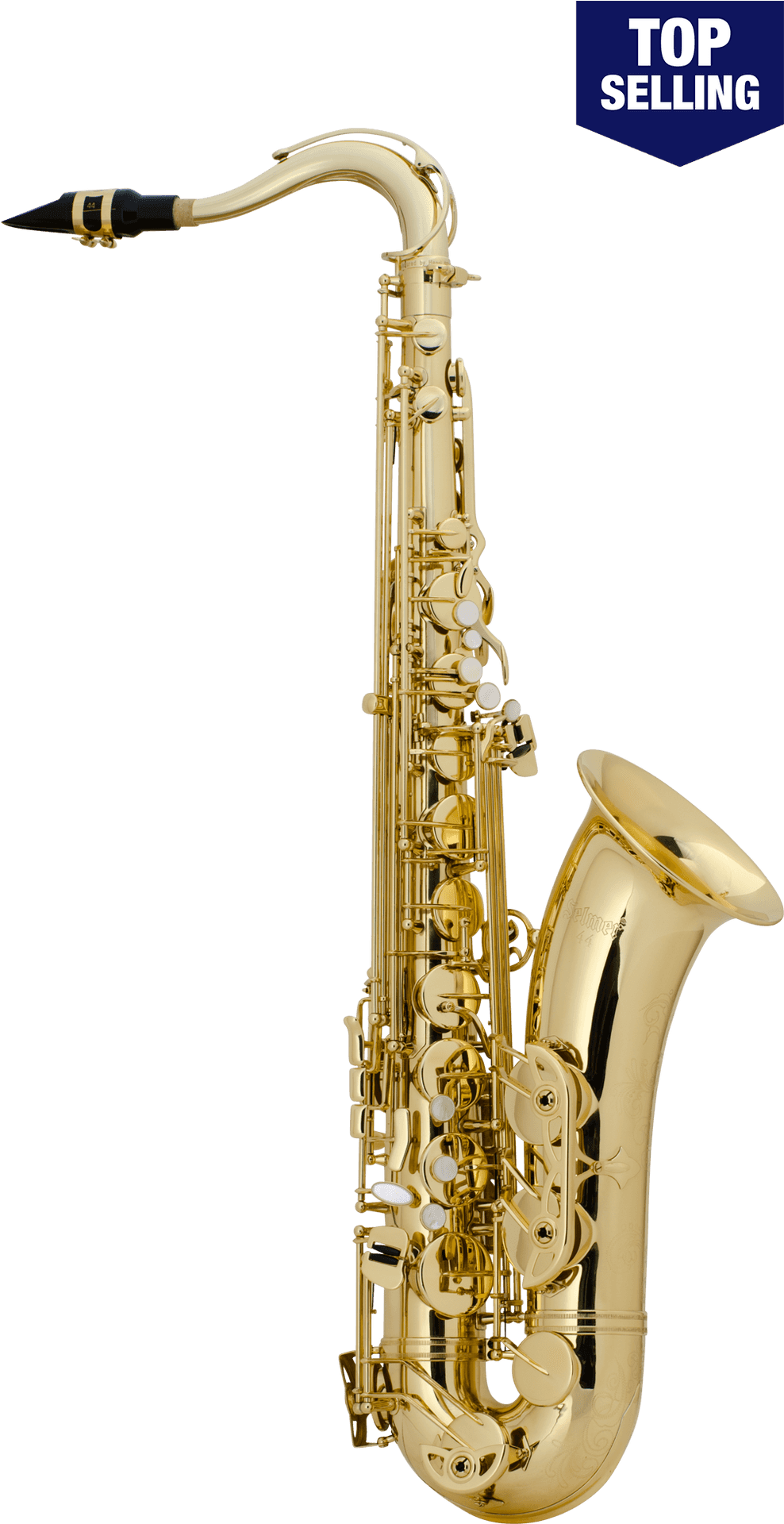 Top Selling Golden Saxophone PNG Image