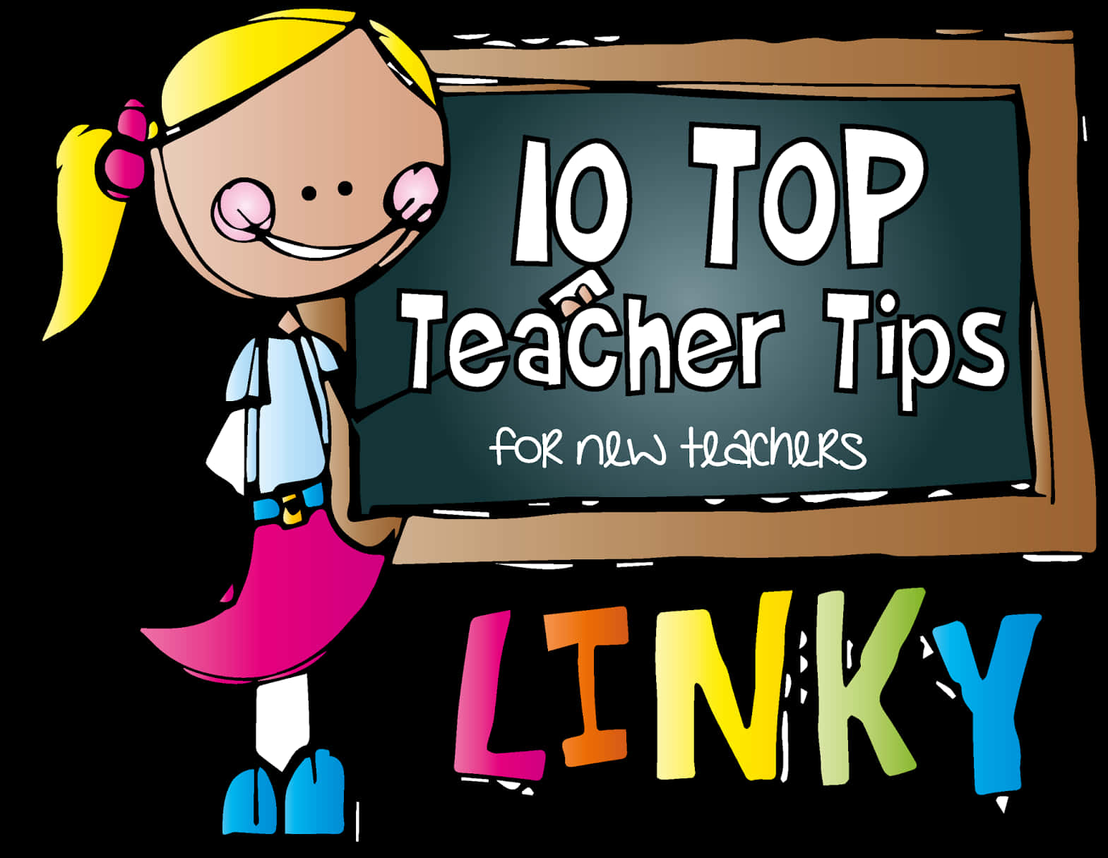 Top Teacher Tips Cartoon Clipart PNG Image