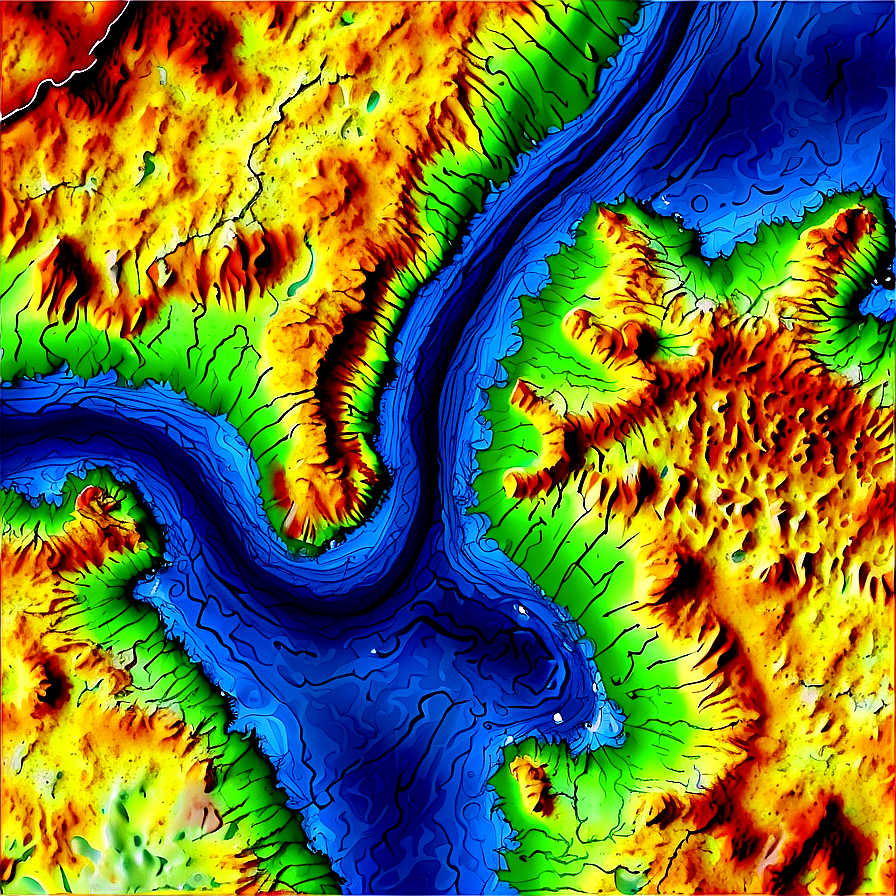 Topographic Map Png 47 PNG Image