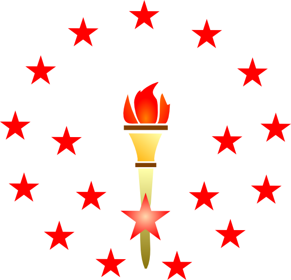 Torchand Stars Graphic PNG Image