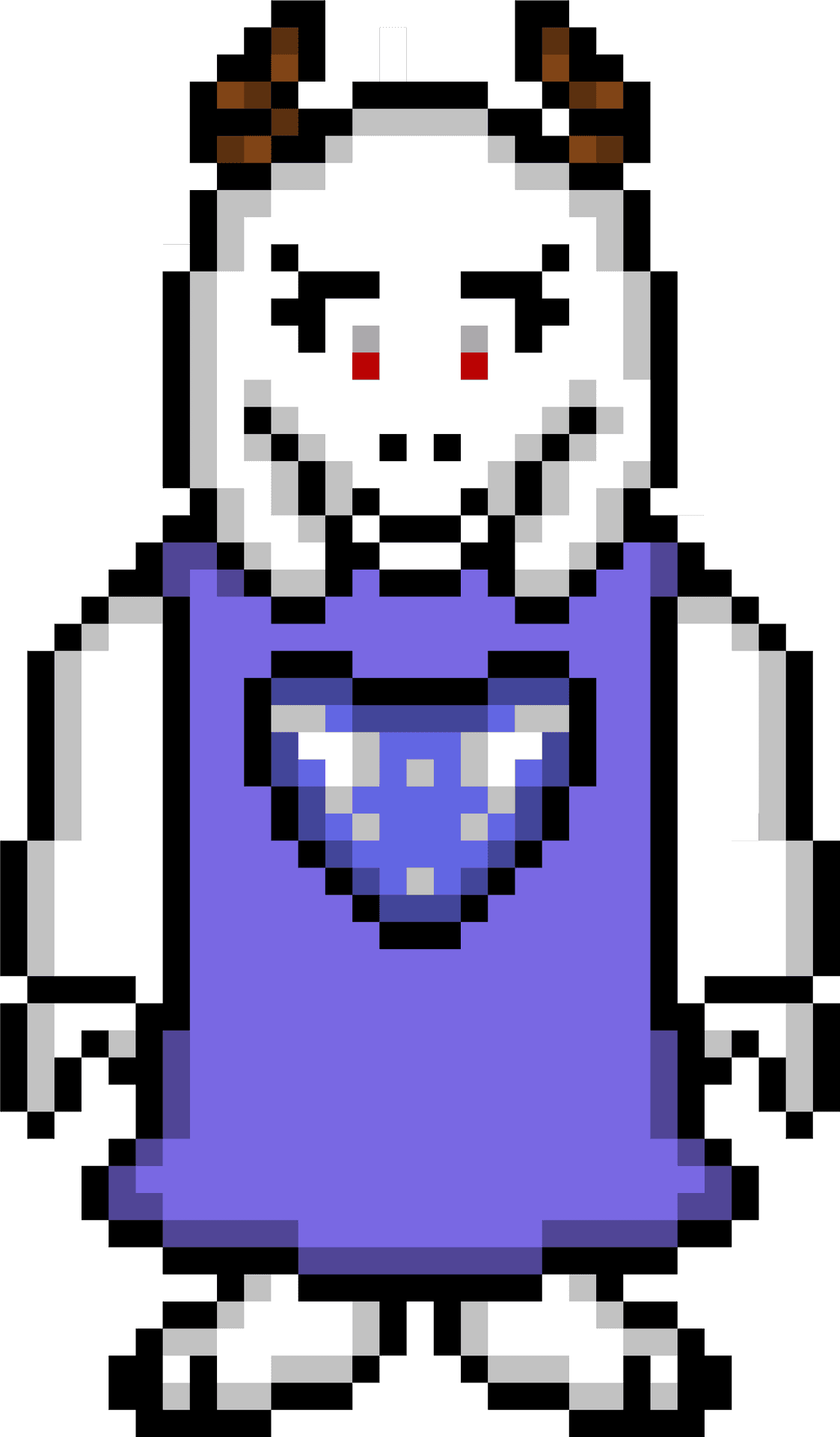 Toriel Undertale Pixel Art PNG Image