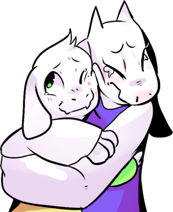 Torieland Asriel Hug Illustration PNG Image