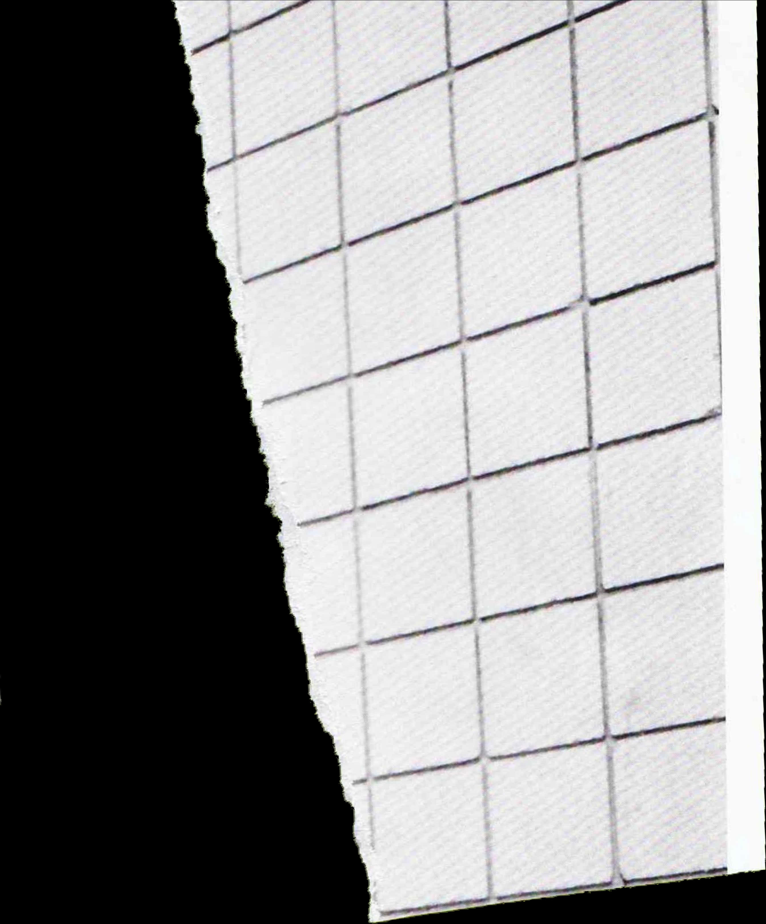 Torn Grid Paper Edge PNG Image