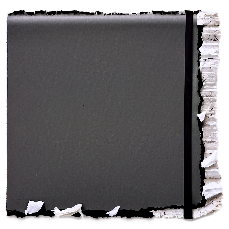 Torn Notebook Paper Edge Png Vrw PNG Image