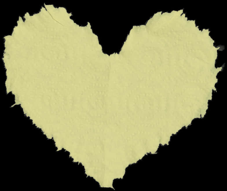 Torn Paper Heart Shape PNG Image