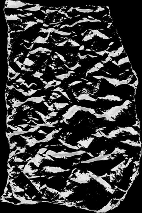 Torn Paper Texture Blackand White PNG Image