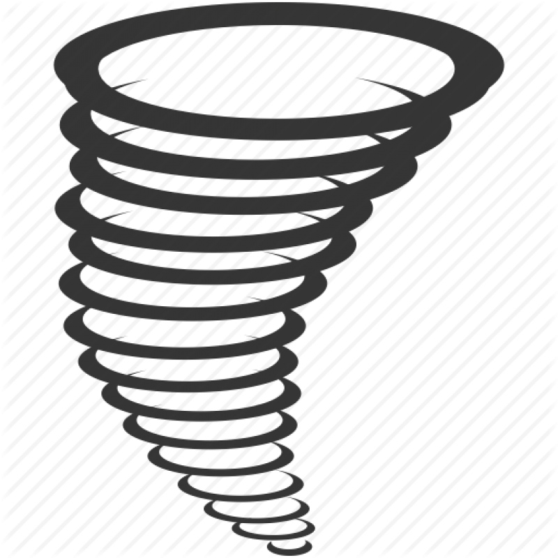 Tornado Icon Graphic PNG Image