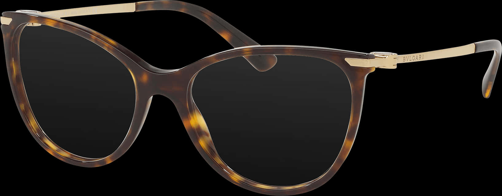 Tortoiseshell Round Glasses PNG Image