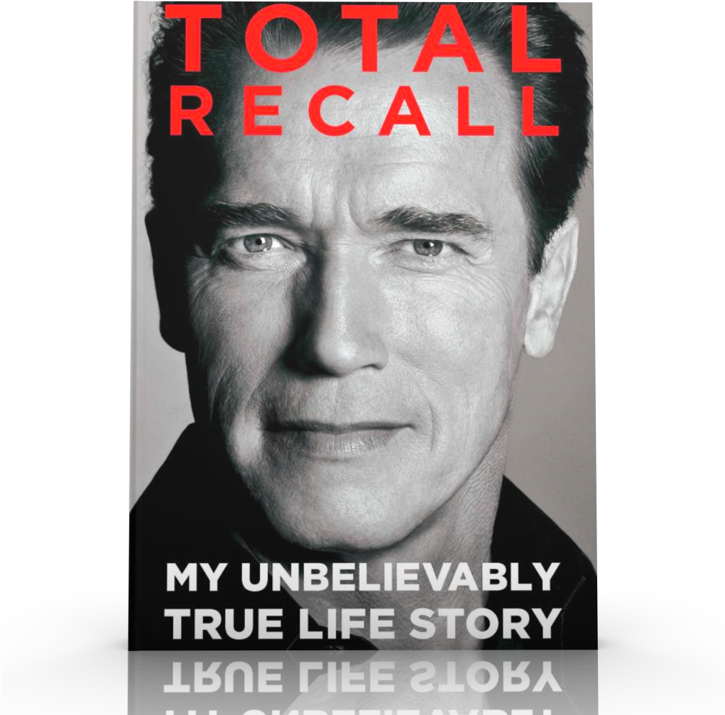 Total Recall Arnold Schwarzenegger Book Cover PNG Image