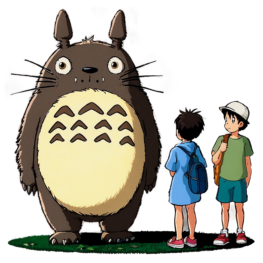 Totoro Bus Stop Scene Png Vgr69 PNG Image