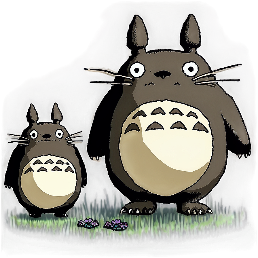 Totoro Family Drawing Png 81 PNG Image