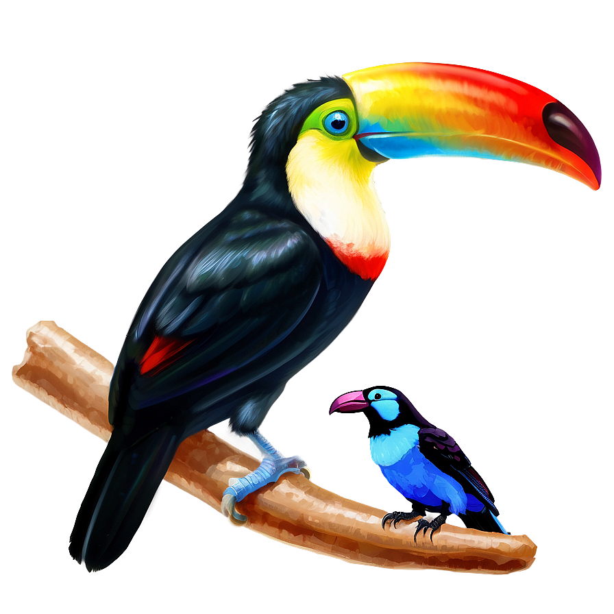 Toucan And Butterfly Png Ujn PNG Image