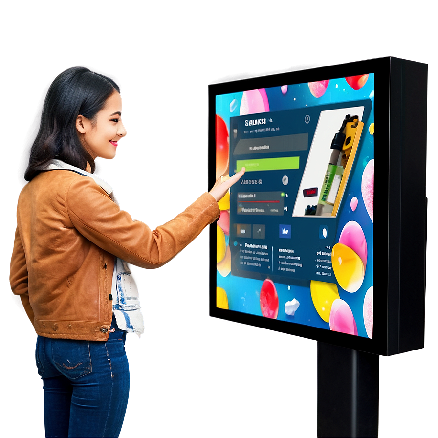 Touch Screen Kiosk Png Bwm PNG Image