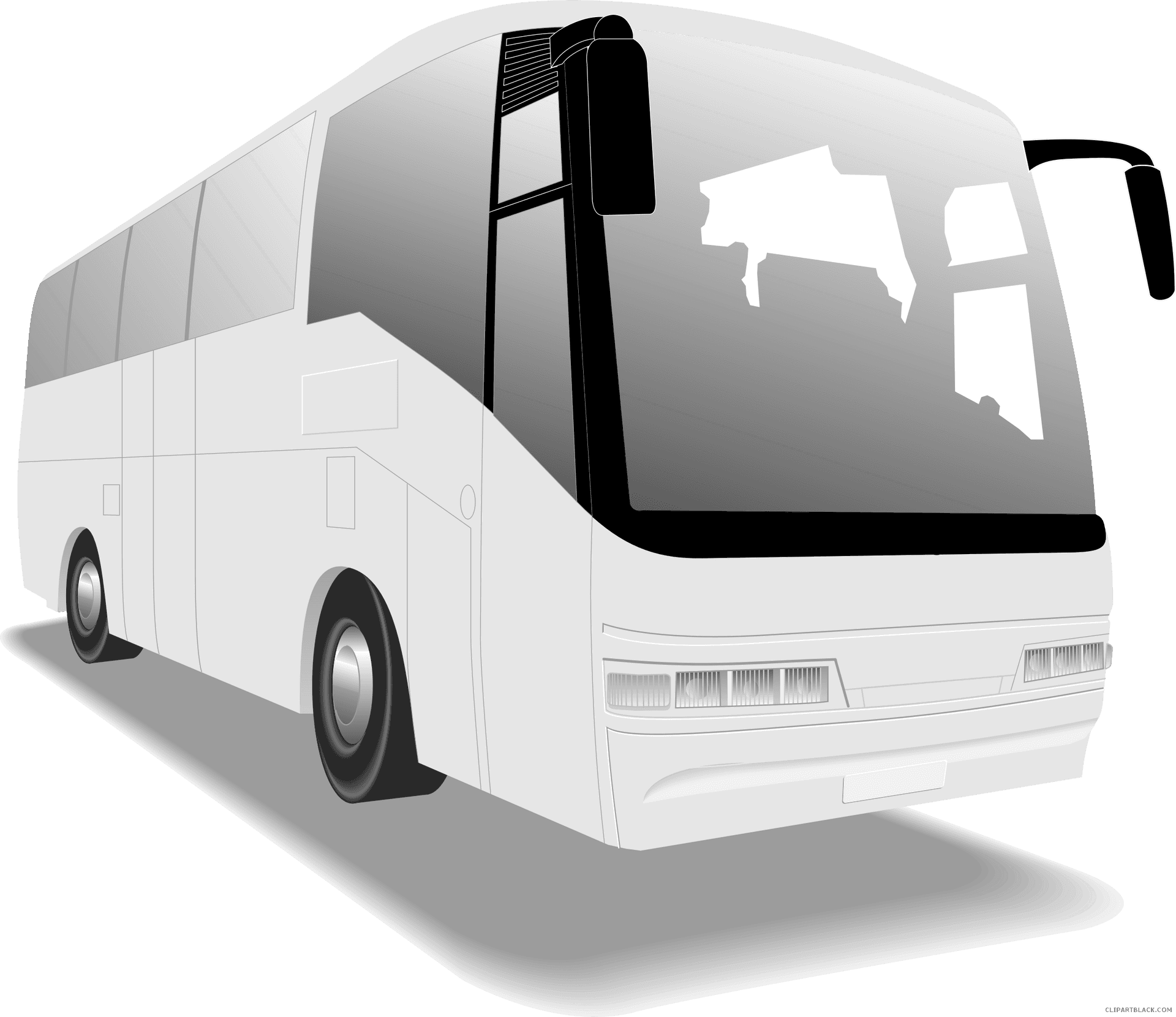 Tour Bus Vector Illustration PNG Image