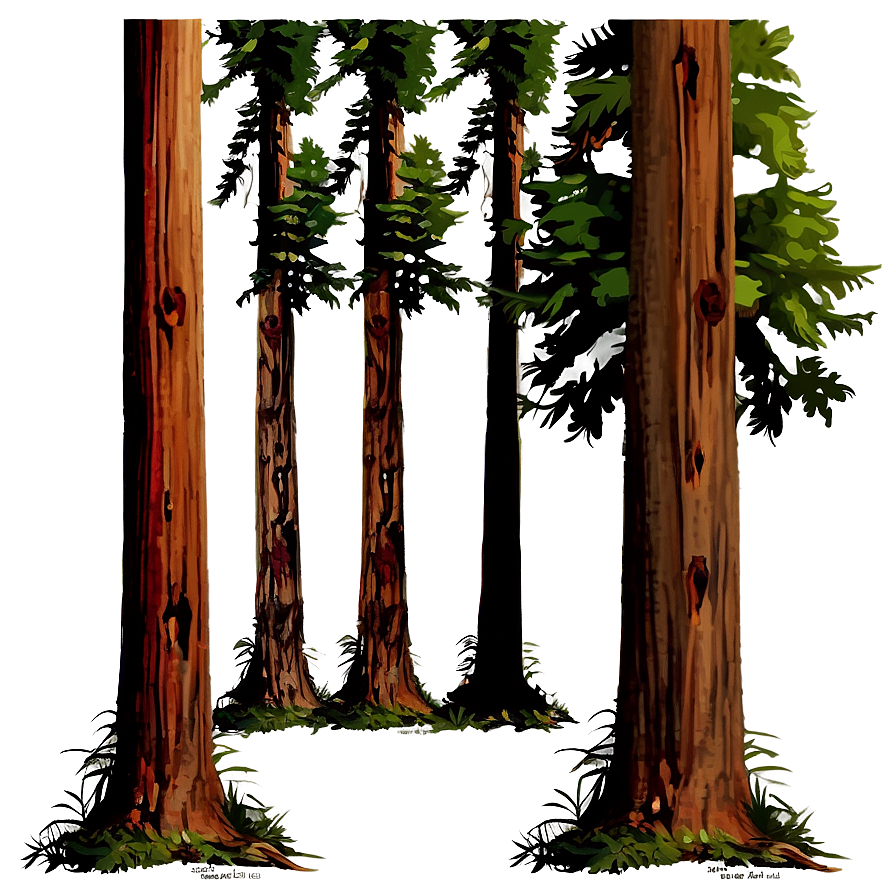 Towering Redwood Trees Png 05042024 PNG Image