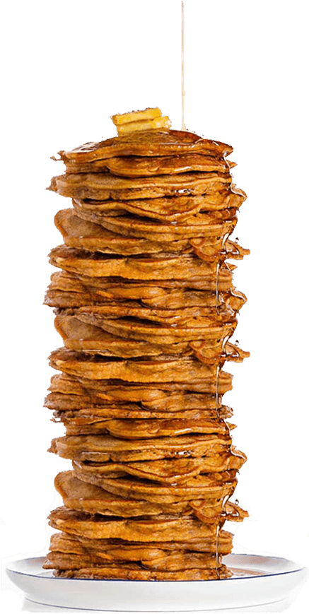 Towering Stackof Pancakeswith Syrup PNG Image