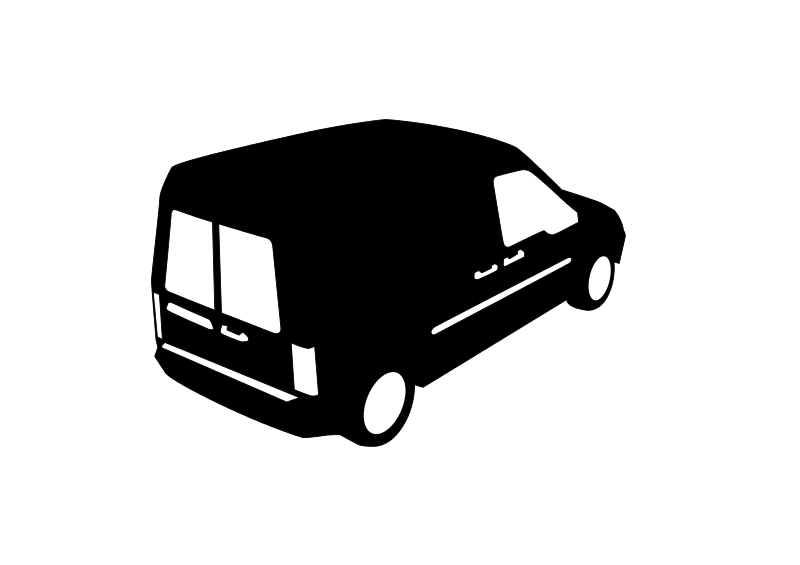 Towing Truck Silhouette PNG Image