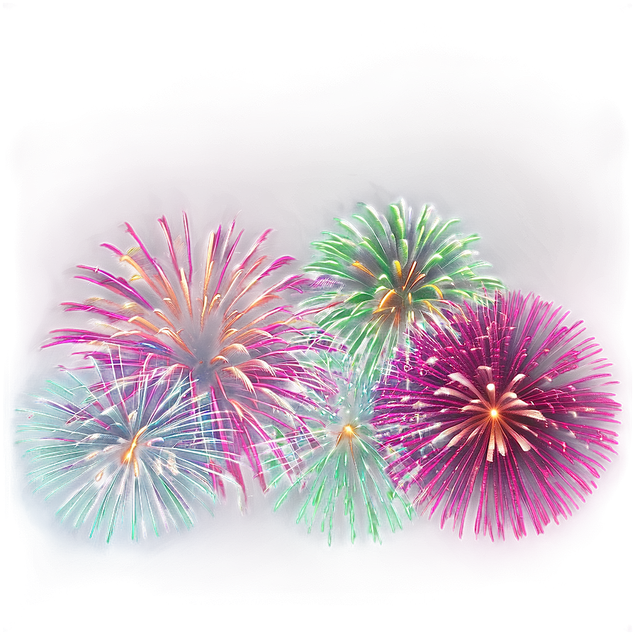 Town Fireworks Display Png Kul PNG Image