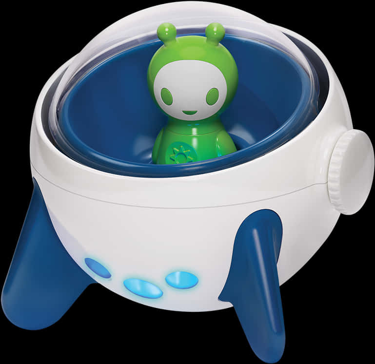 Toy Alien In U F O PNG Image