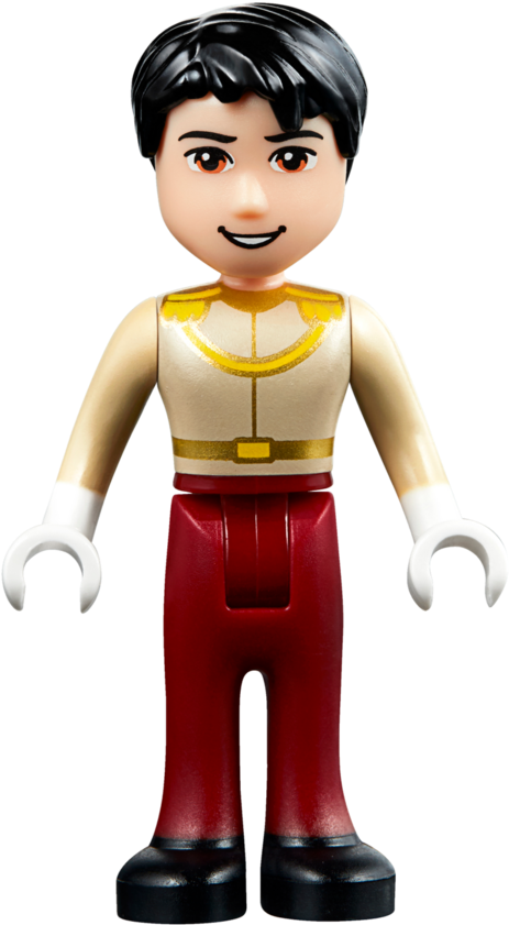 Toy Figurein Red Pantsand Golden Shirt PNG Image