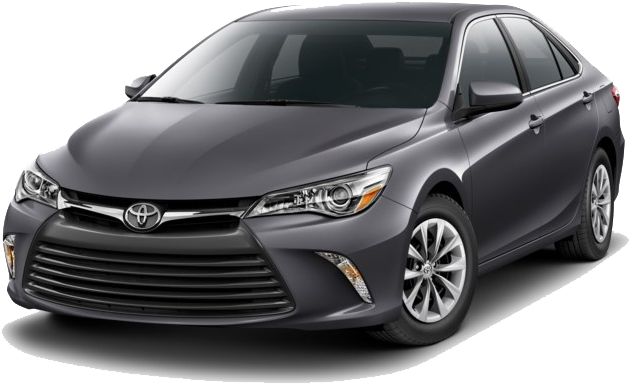 Toyota Camry Sedan Gray Profile View PNG Image