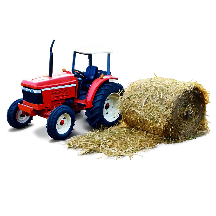 Tractor And Hay Png Gdt27 PNG Image