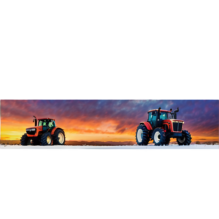 Tractor At Sunset Png 37 PNG Image