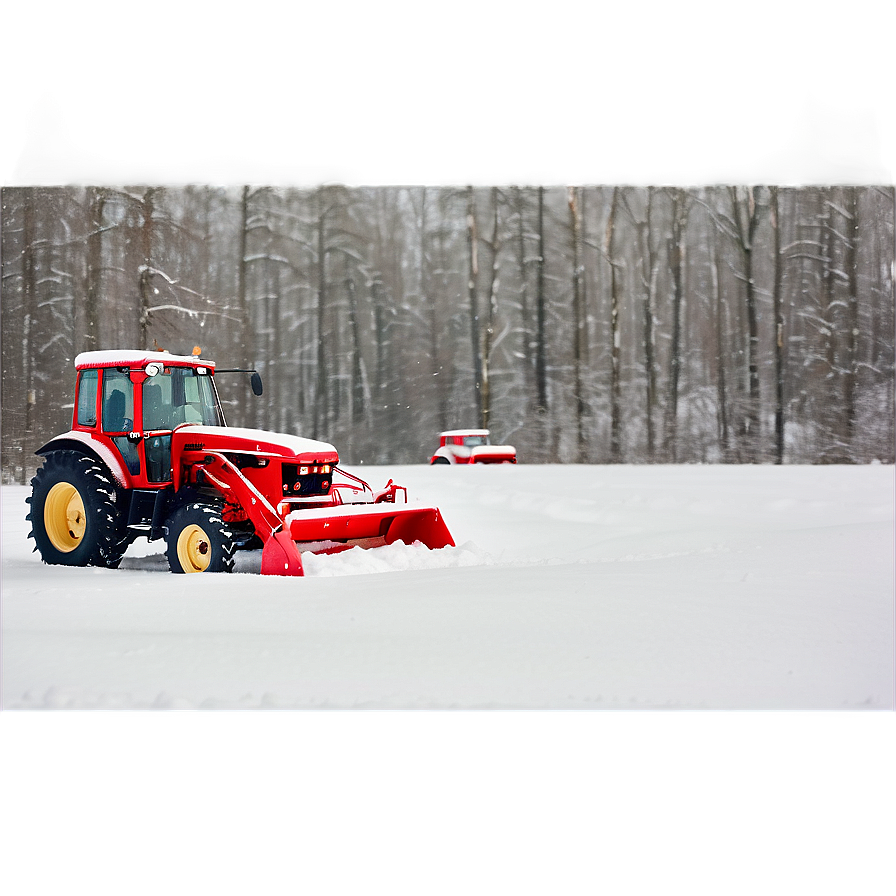 Tractor In Snow Png 30 PNG Image