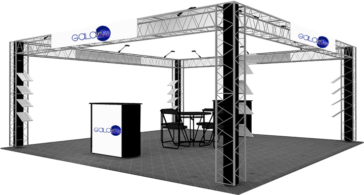 Trade Show Booth Design G O L O Branding PNG Image